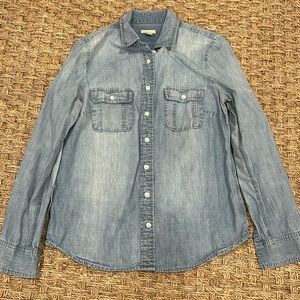 J Crew jean jacket button down